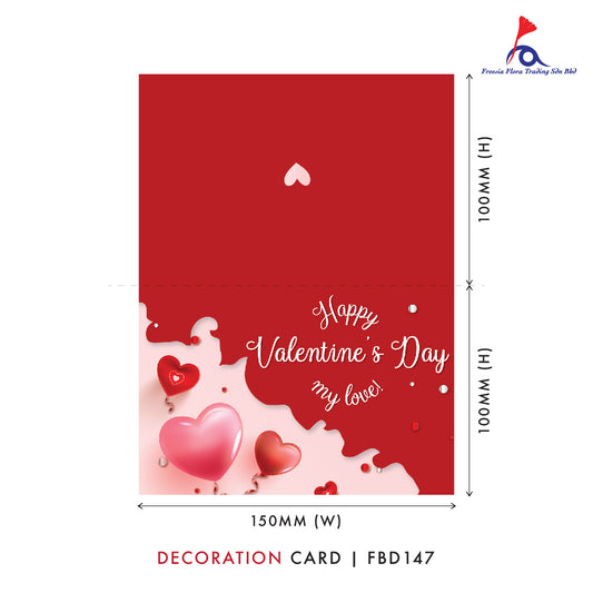 FBD (Small - Folded Type) FBD147 - Happy Valentine's Day