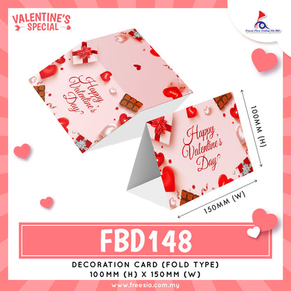 FBD (Small - Folded Type) FBD148 - Happy Valentine's Day