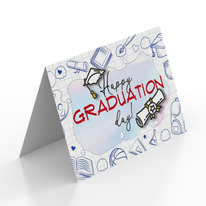 FBD158 Graduation Card - Happy Graduation Day! (Folded Type)