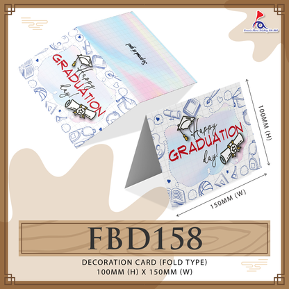 FBD158 Graduation Card - Happy Graduation Day! (Folded Type)