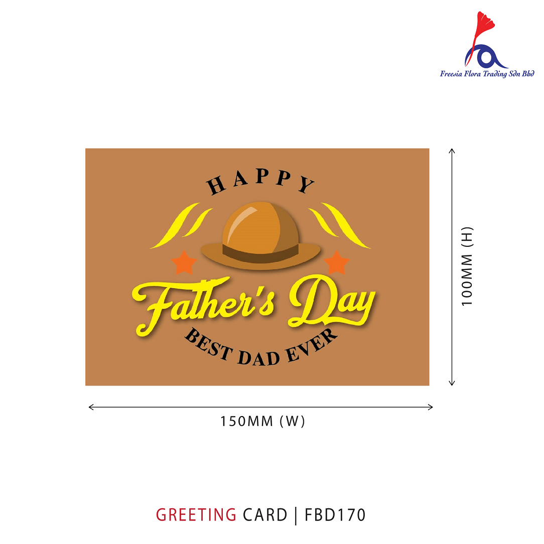 FBD170 Father's Day Card - BEST DAD EVER