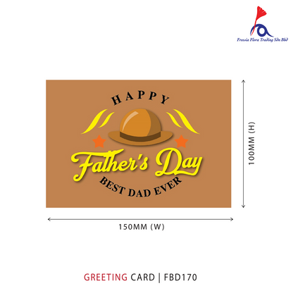 FBD170 Father's Day Card - BEST DAD EVER