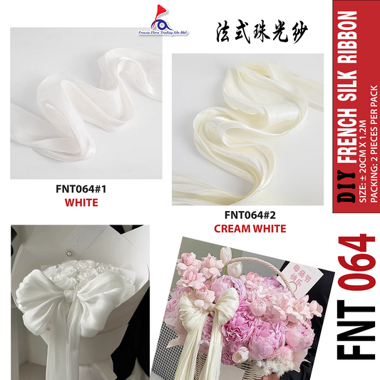 FNT064 DIY FRENCH Silk Ribbon (2 pcs)