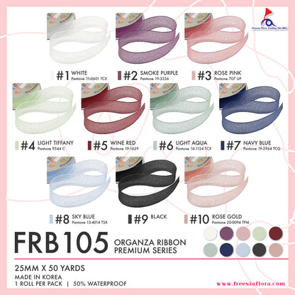 FRB105 Premium Organza Ribbon (25MM*50Y)