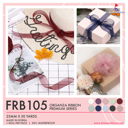 FRB105 Premium Organza Ribbon (25MM*50Y)