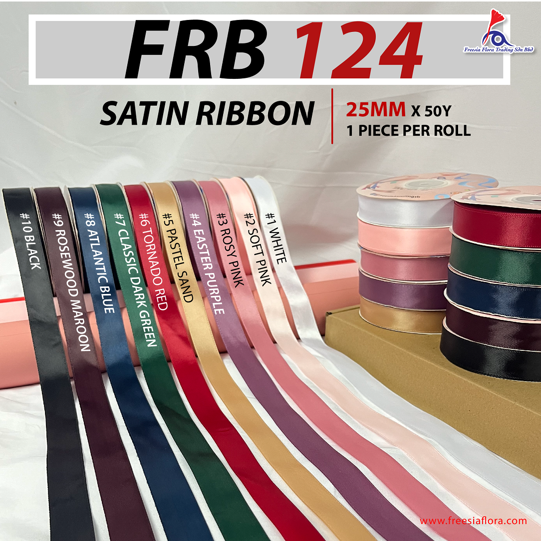 FRB124 SATIN RIBBON (25MM*50Y)(Soft)