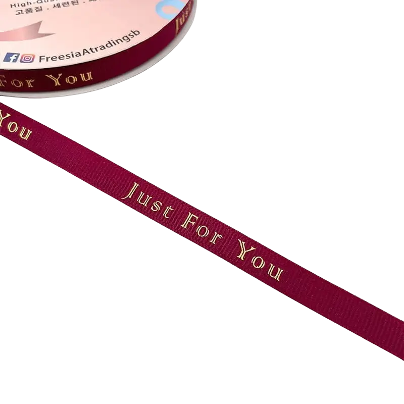 FRB126 "JUST FOR YOU" GROSGRAIN RIBBON (10MM*50Y) (Soft)