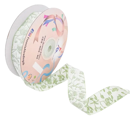 FRB128 Floral Collection Fabric Ribbon (25MM*10Y)