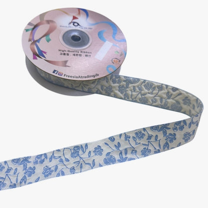 FRB128 Floral Collection Fabric Ribbon (25MM*10Y)