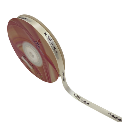 FRB133 Soft PASTEL Colour Premium Satin Ribbon "Just For You" 10mm X 50Y