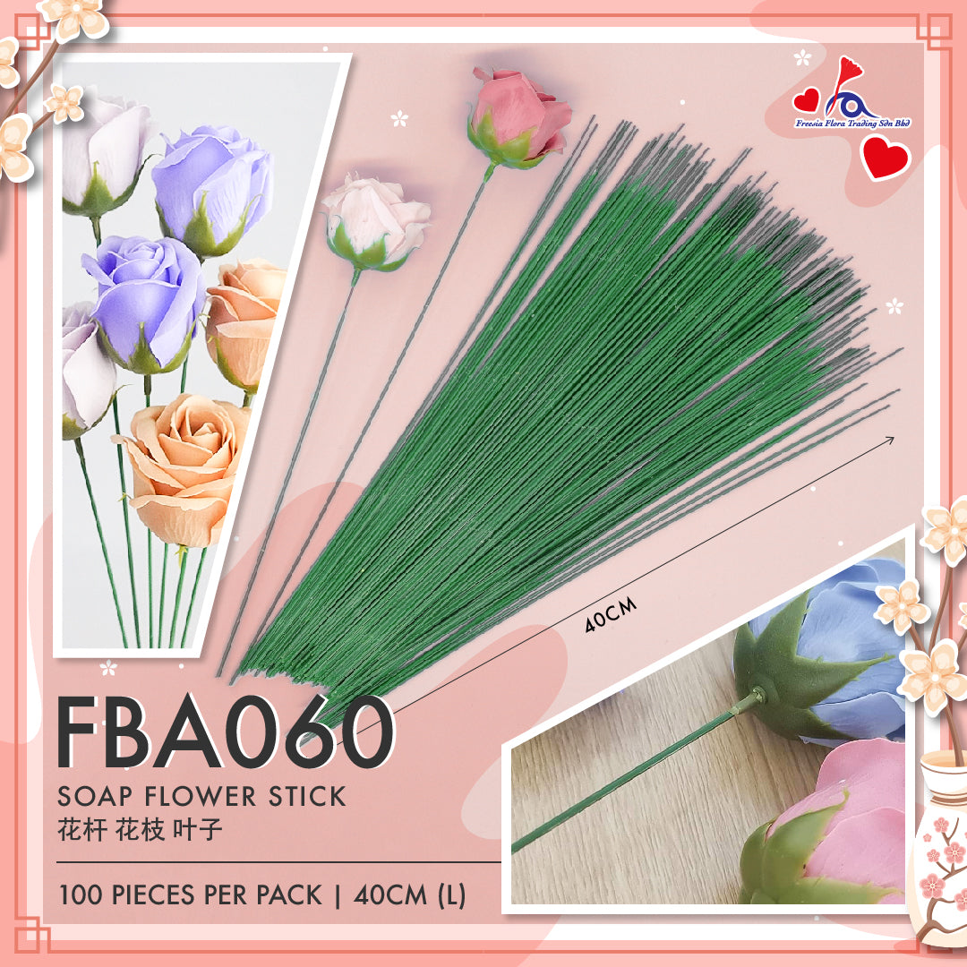 FBA060 SOAP FLOWER STICK 40CM (L) - Freesia