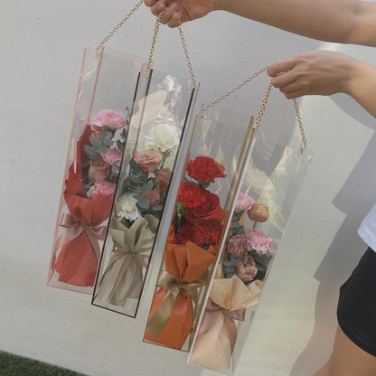 FBA010 PVC TRANSPARENT CHAIN BAG - Freesia