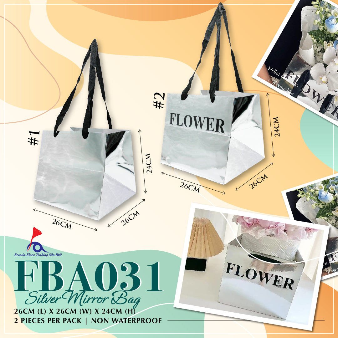 FBA031 SILVER MIRROR BAG - Freesia