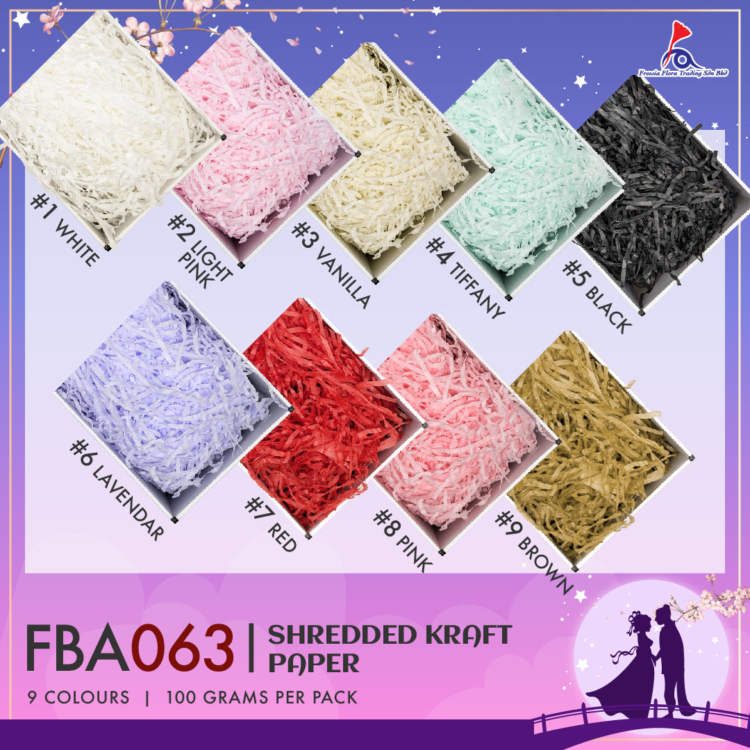 FBA063 SHREDDED PAPER (100 GRAMS) - Freesia