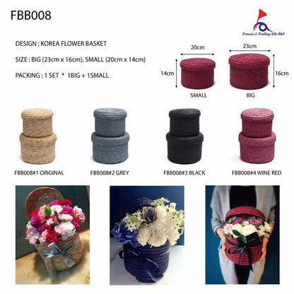 FBB008 FLOWER BASKET - Freesia