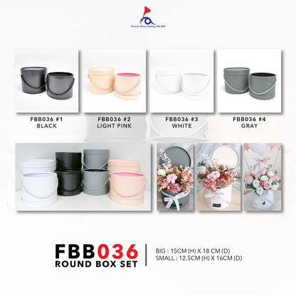 FBB036 (2 in 1) ROUND BOX SET - Freesia