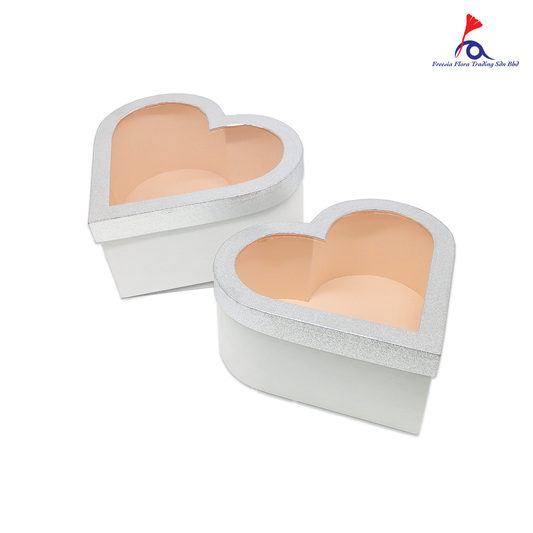 FBB072 LOVE SHAPE DOUBLE BOXES - Freesia