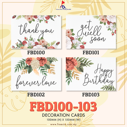 FBD ( Small ) - FBD103 Happy Birthday - Freesia