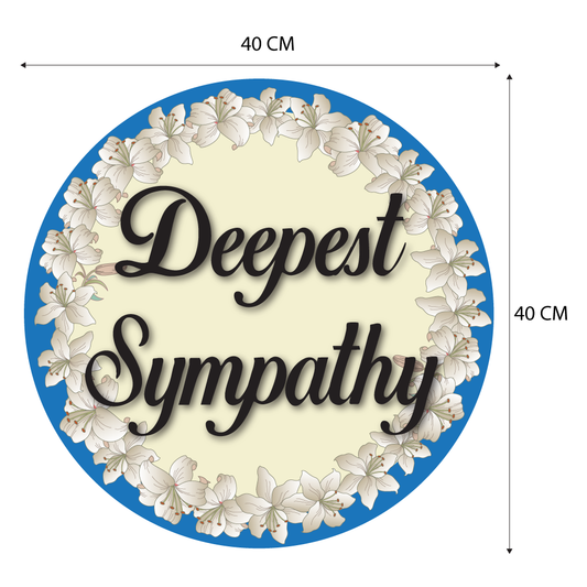 FBD ( LARGE ) Round / Square / Heart Shape - FBD013 Deepest Sympathy - Freesia