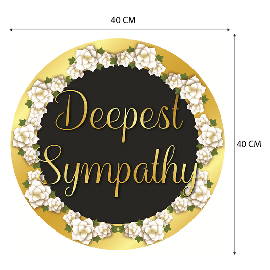 FBD ( LARGE ) Round / Square / Heart Shape - FBD021 Deepest Sympathy - Freesia