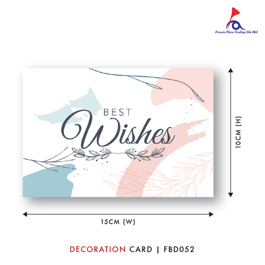 FBD ( Small ) - FBD052 Best Wishes - Freesia