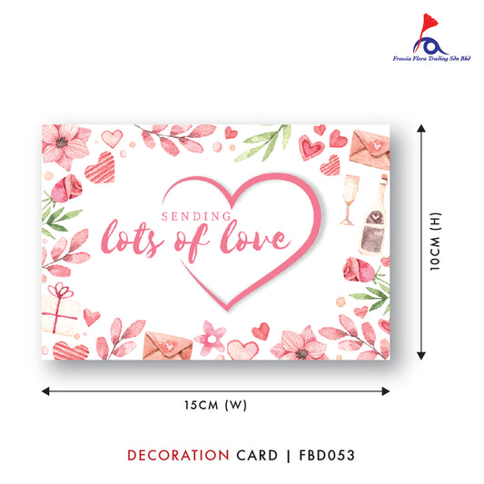 FBD ( Small ) - FBD053 Lots of Love - Freesia