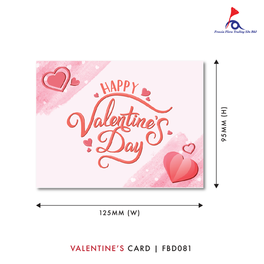 FBD ( Small ) - FBD081 Happy Valentine's Day - Freesia