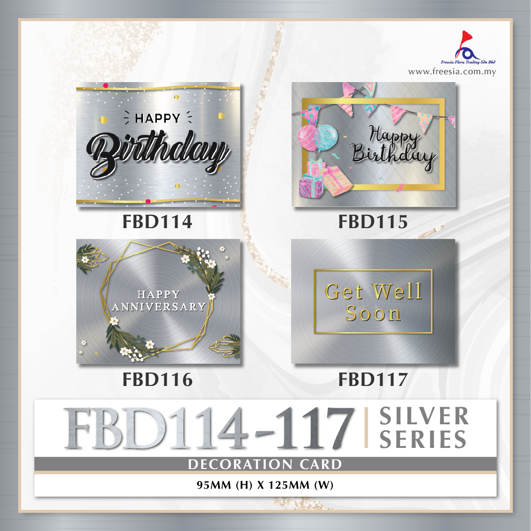 FBD ( Small ) - FBD114 Happy Birthday - Freesia