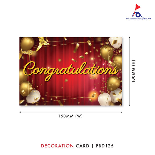 FBD ( Small ) - FBD125 Congratulations - Freesia