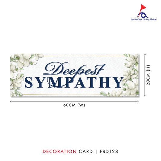 FBD ( LARGE ) Rectangle / Oval Shape - FBD128 Deepest Sympathy - Freesia