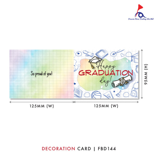 FBD (FOLD TYPE) - FBD144 Happy Graduation Day - Freesia