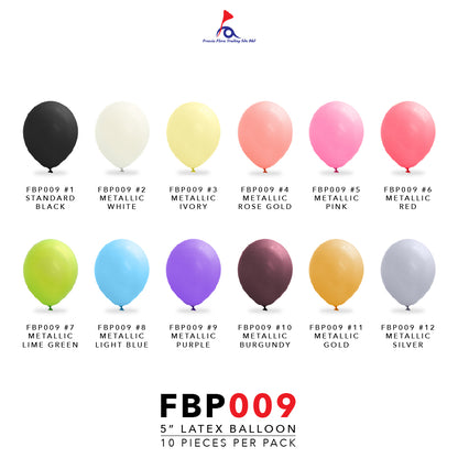 FBP009 LATEX BALLOON 5'' - Freesia