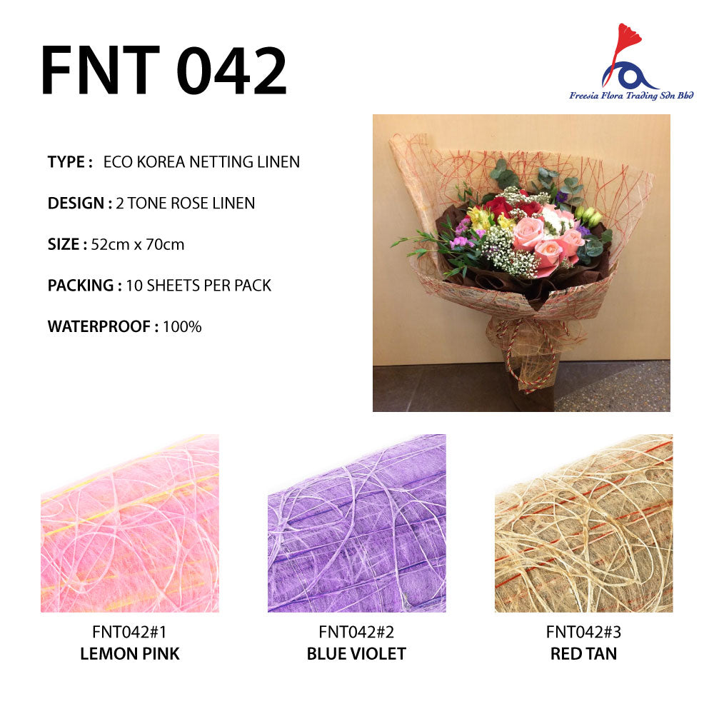 FNT042 2TONE ROSE LINEN - Freesia