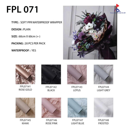 FPL071 SOFT PPR WRAPPER - Freesia