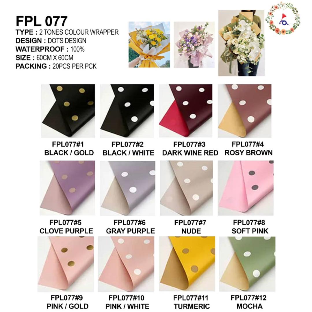 FPL077 2TONES DOTS DESIGN - Freesia