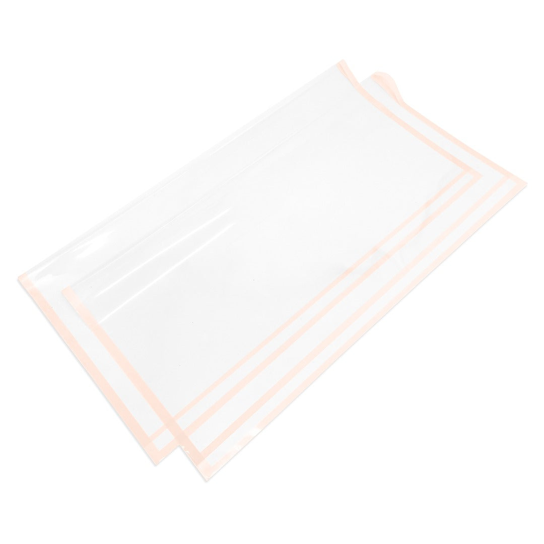 FPL082 CLEAR COLOUR FRAME WRAPPER - Freesia