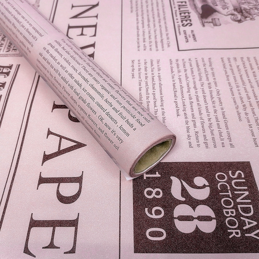 FPL083 NEWSPAPER DESIGN ROLL - Freesia