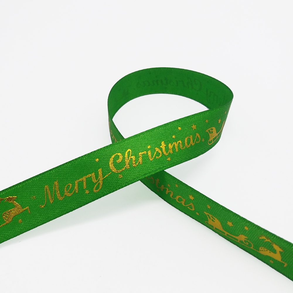 LIMITED STOCK!!! FRB060 MERRY CHRISTMAS RIBBON - Freesia