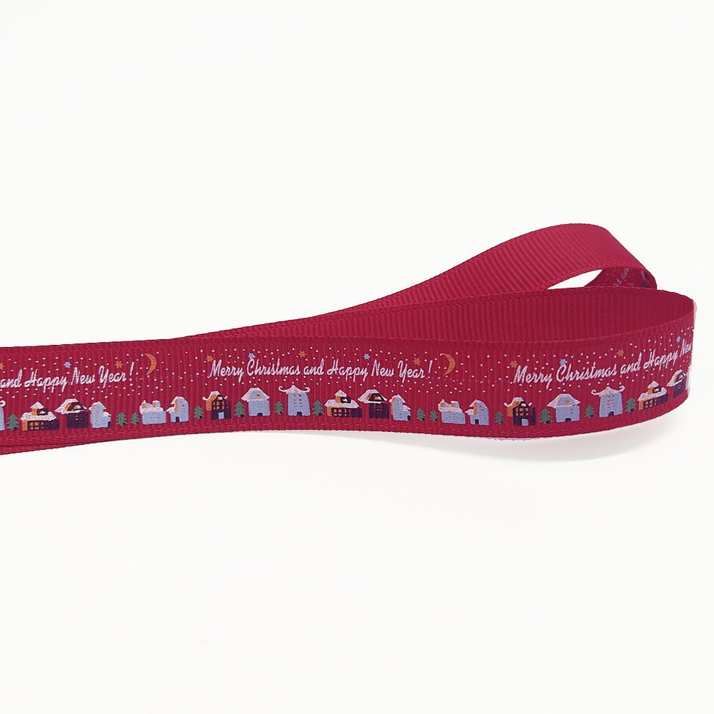 LIMITED STOCK!!! FRB060 MERRY CHRISTMAS RIBBON - Freesia