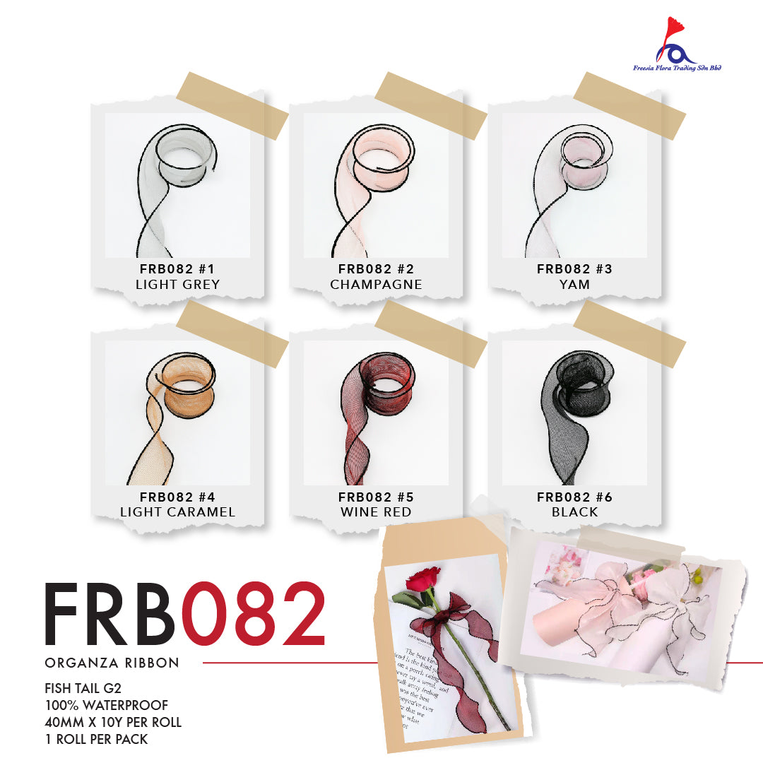 FRB082 FISH TAIL G2 40MM X 10Y - Freesia